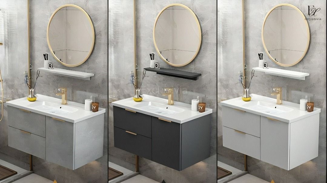 GORD Toilet Cabinet Mirror Vanity Basin - Exclusivia