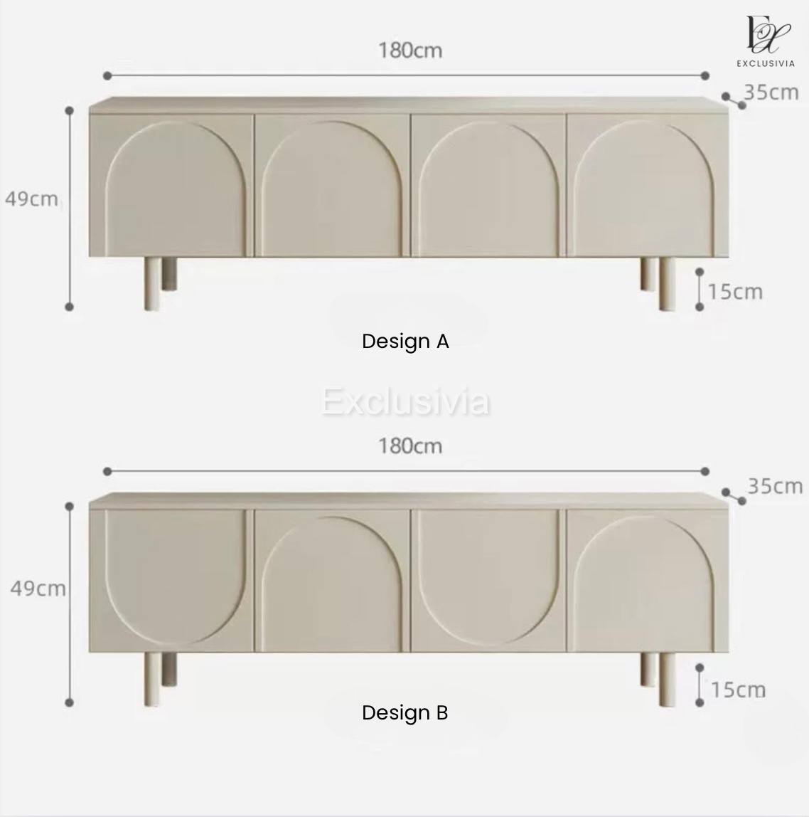 GRANDE TV Console Cabinet - Exclusivia