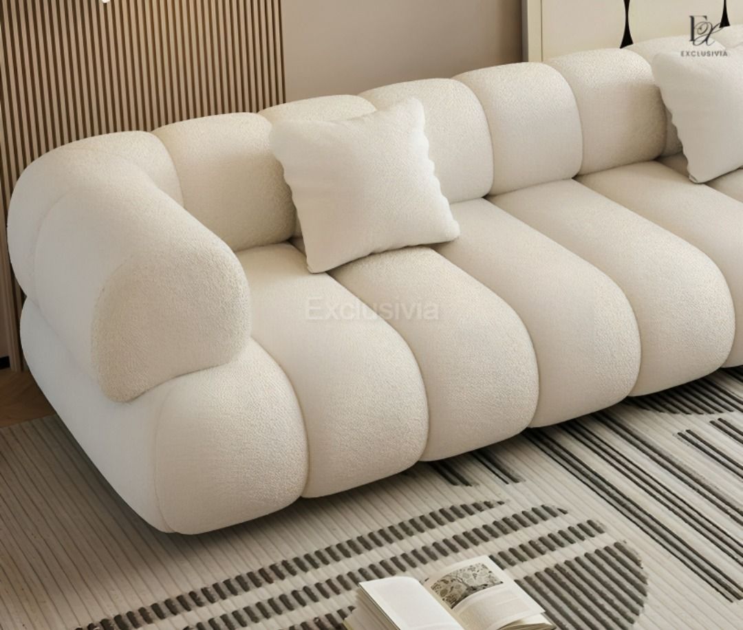 GRAYSON Modern Boucle Sofa - Exclusivia