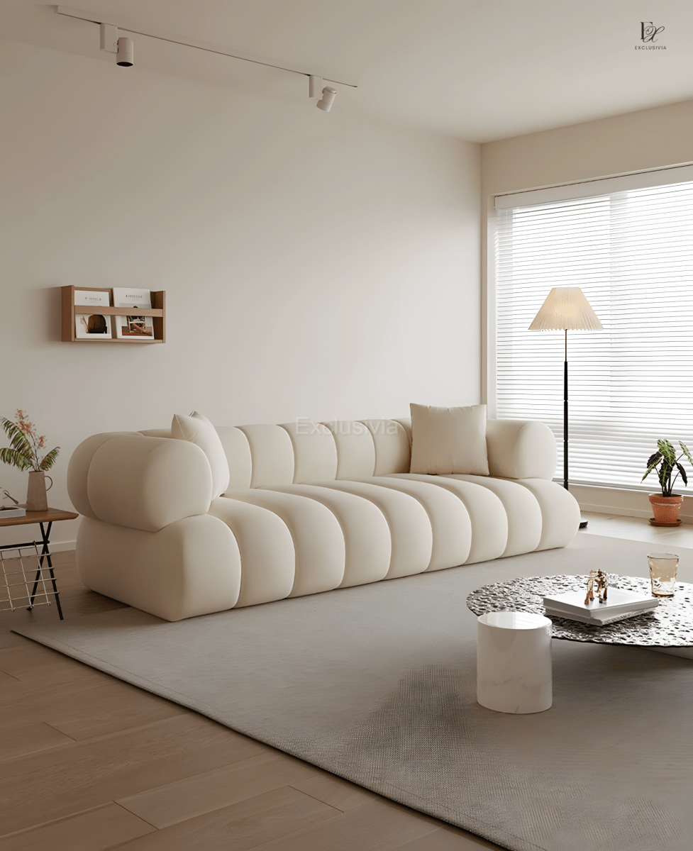 GRAYSON Modern Boucle Sofa - Exclusivia