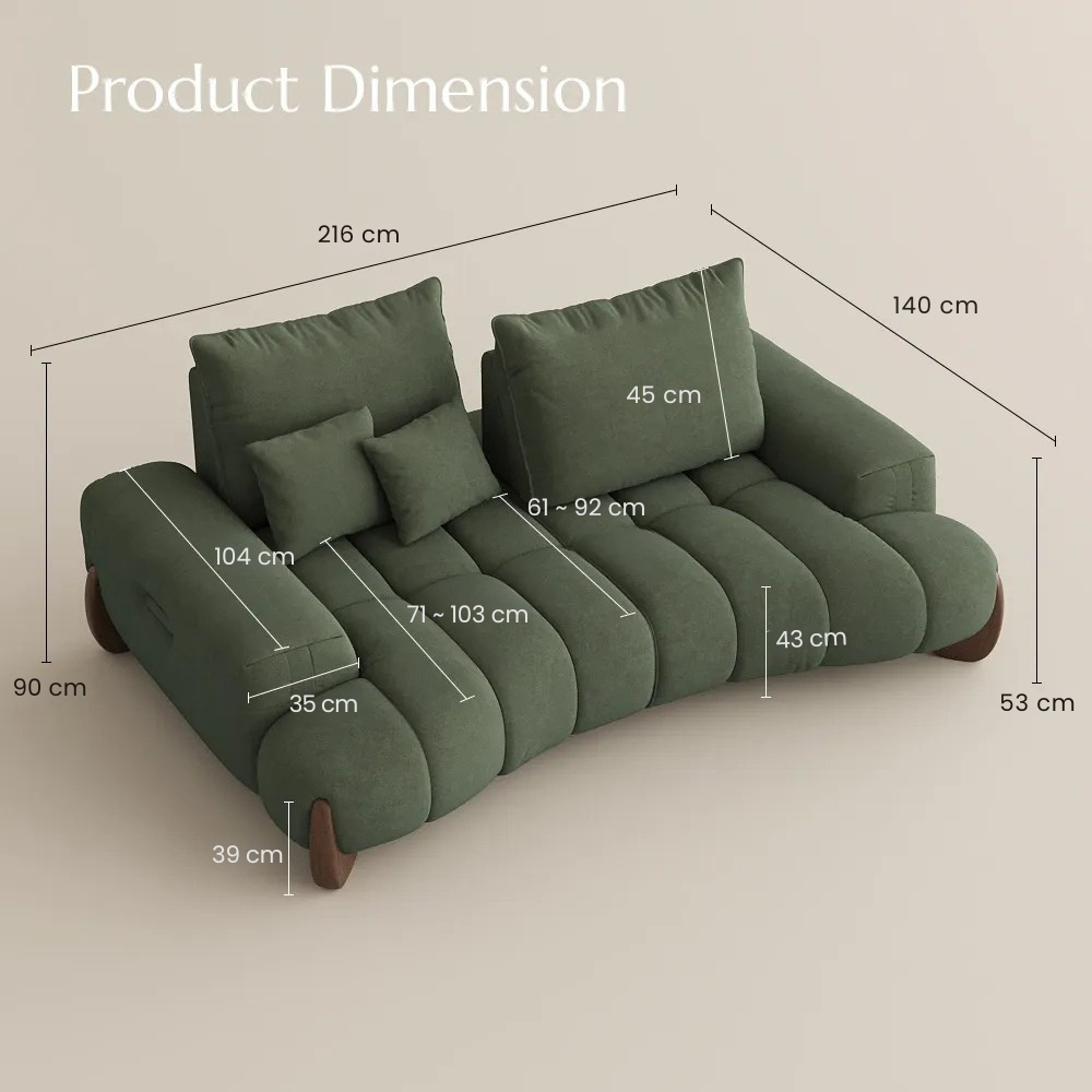 Arlo – Deep Lounge Mid-Century Sofa
