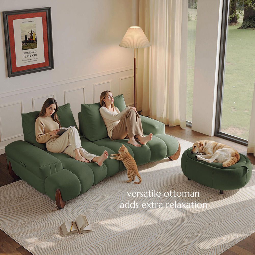 Arlo – Deep Lounge Mid-Century Sofa