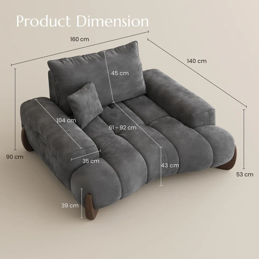 Arlo – Deep Lounge Mid-Century Sofa