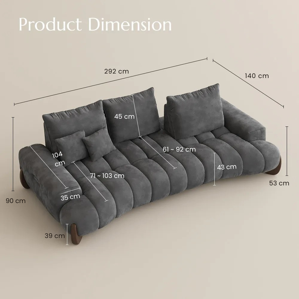 Arlo – Deep Lounge Mid-Century Sofa