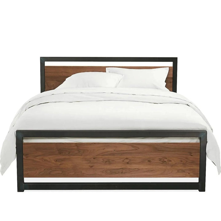 Grove Industrial Pine Wood Bed - Exclusivia