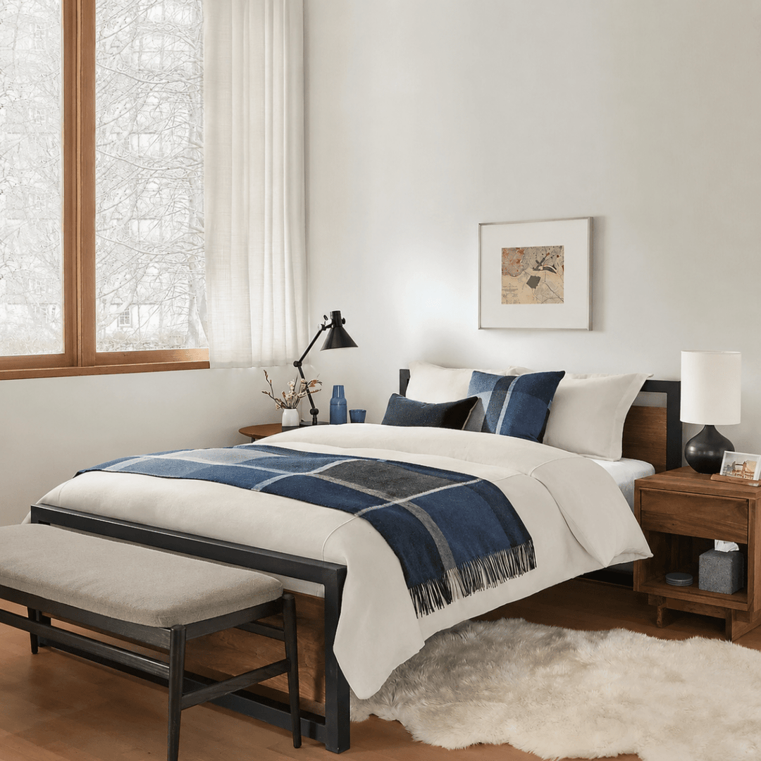 Grove Industrial Pine Wood Bed - Exclusivia