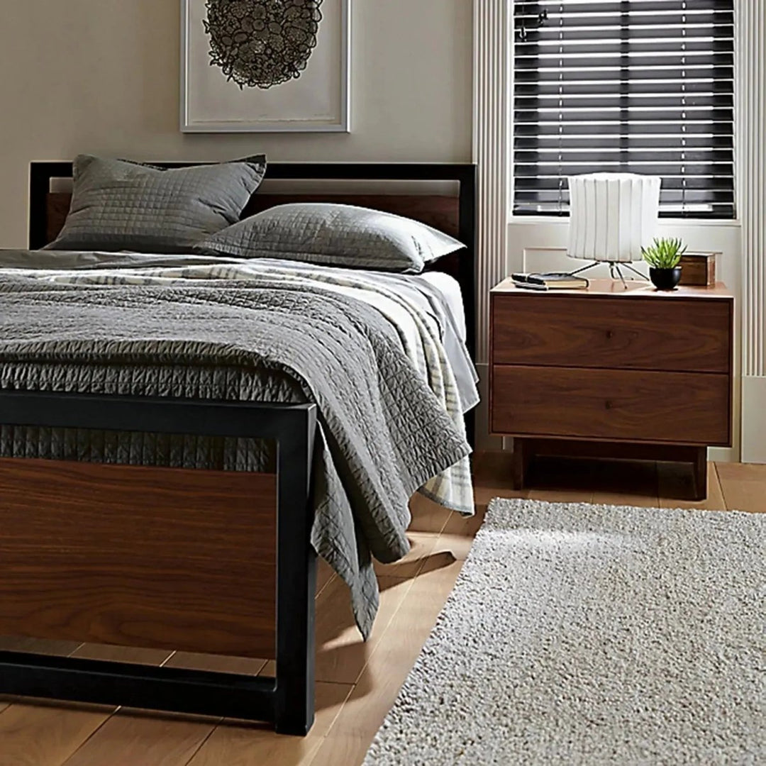 Grove Industrial Pine Wood Bed - Exclusivia