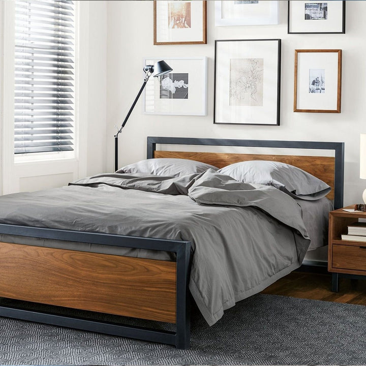 Grove Industrial Pine Wood Bed - Exclusivia