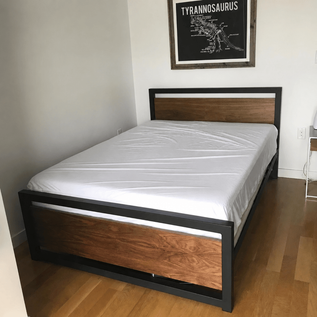 Grove Industrial Pine Wood Bed - Exclusivia