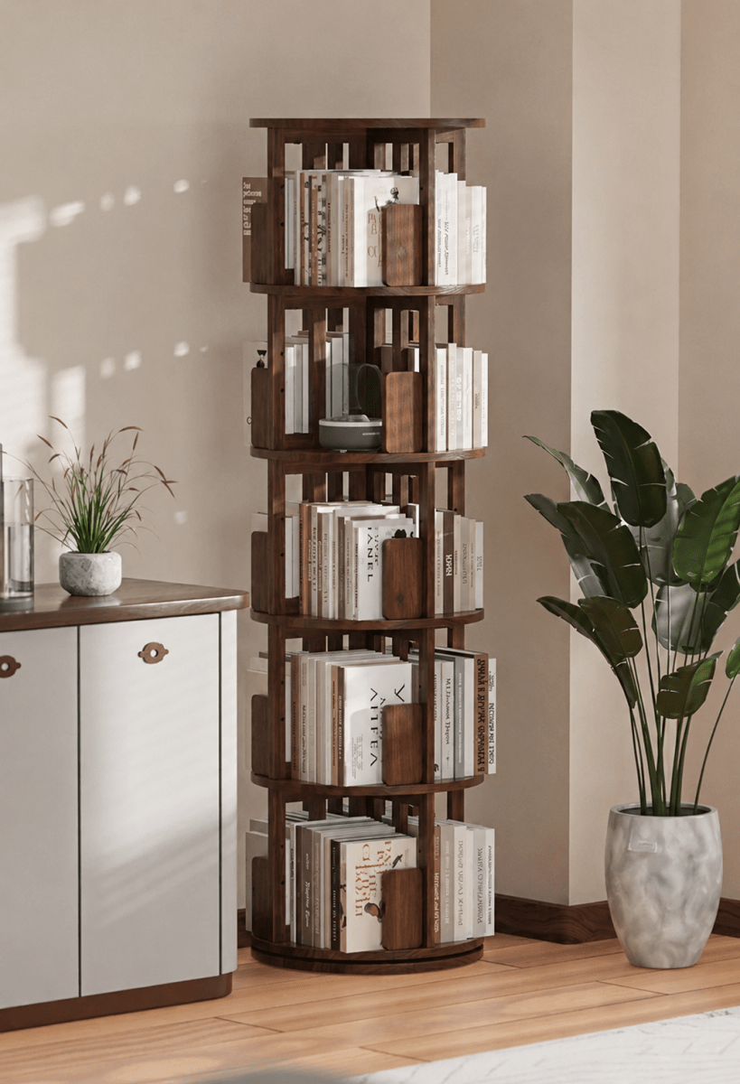 GROVE Modern Solid Ash Wood Bookshelf - Exclusivia