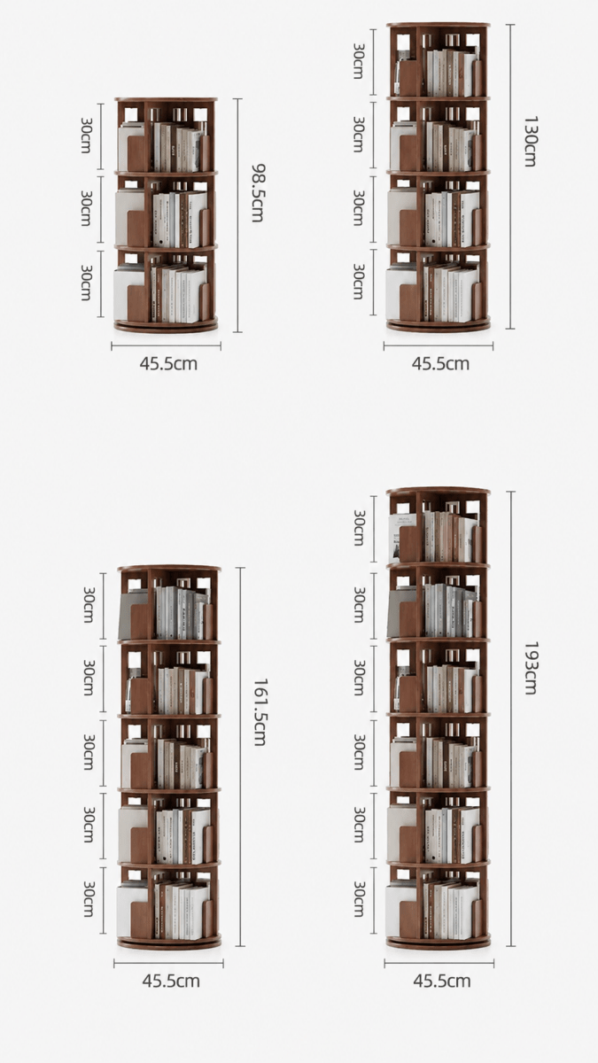 GROVE Modern Solid Ash Wood Bookshelf - Exclusivia
