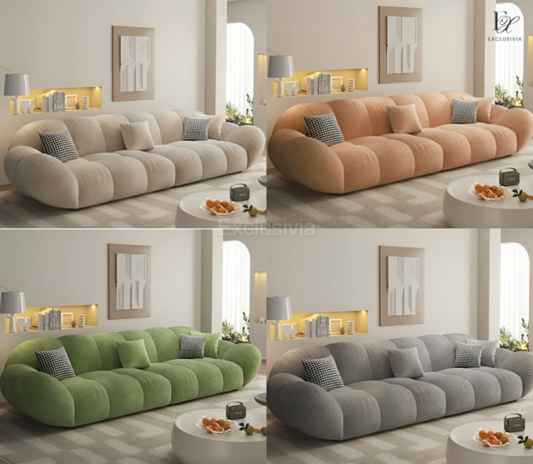 GULLEYES Modern Velvet Sofa - Exclusivia