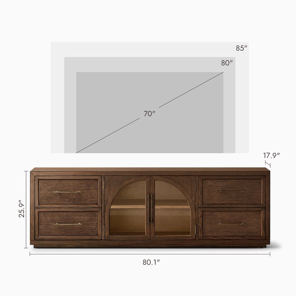 Halden Media Console, 200cm - Exclusivia