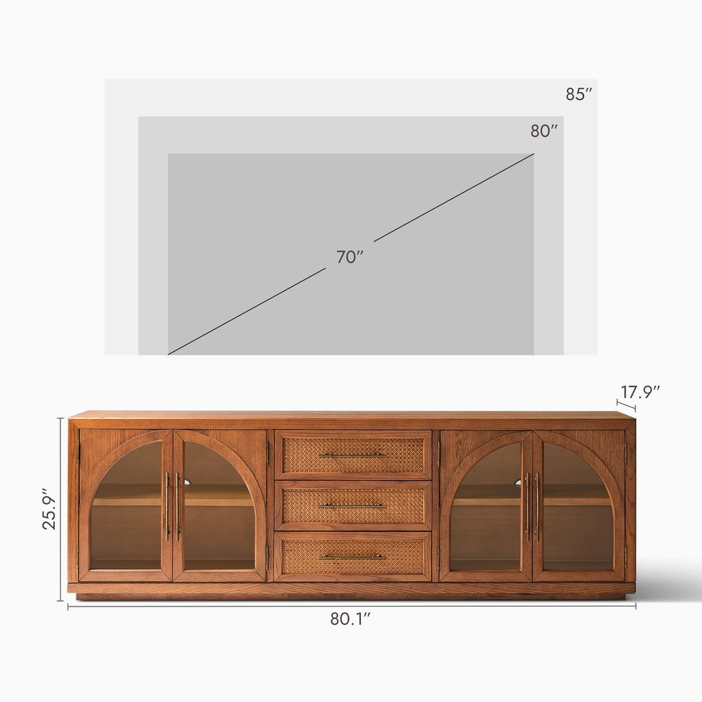 Halden Media Console, 200cm - Exclusivia