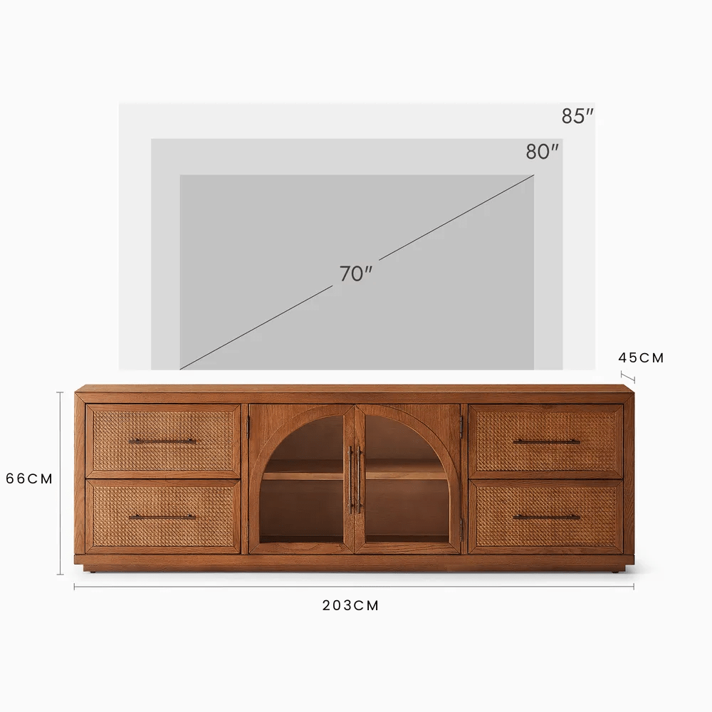 Halden TV Console, 200cm - Exclusivia