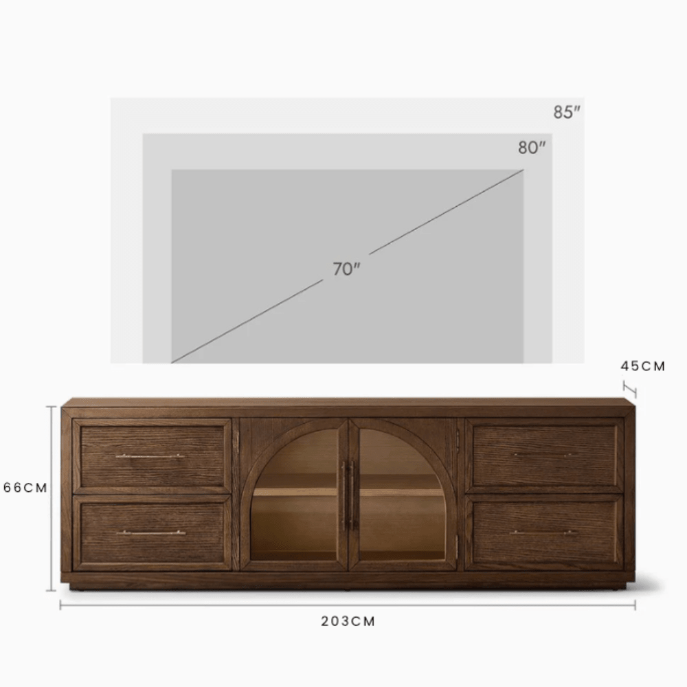 Halden TV Console, 200cm - Exclusivia