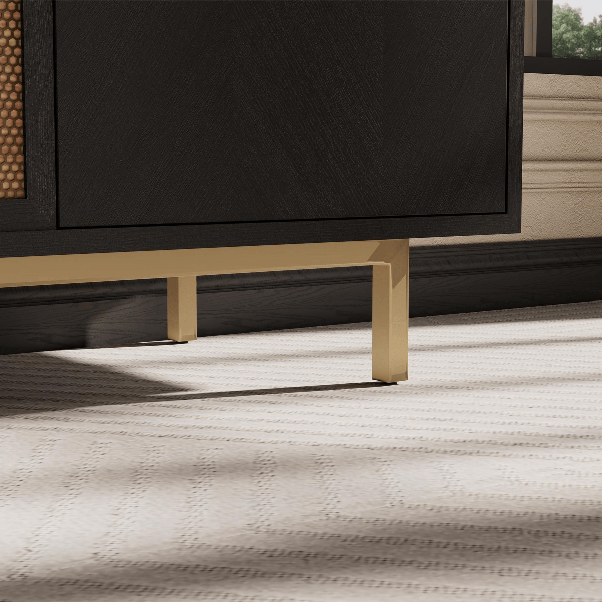 Harlowe Mid - Century Walnut Storage Cabinet - Exclusivia