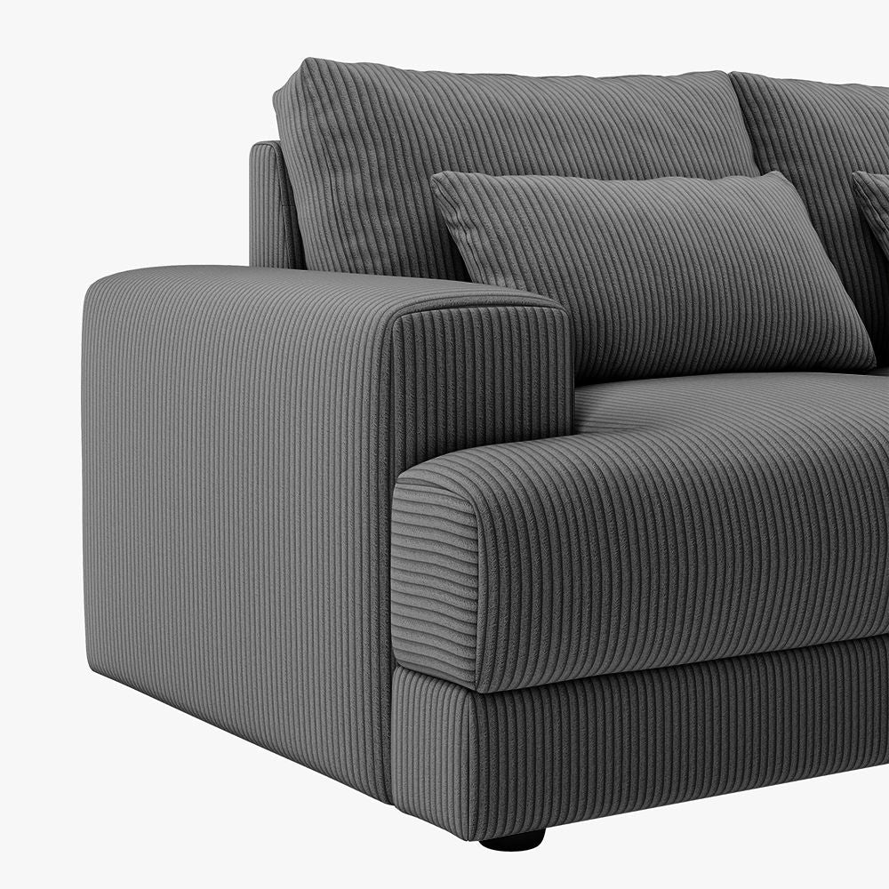 Harmony Modular Corduroy Loveseat - Exclusivia