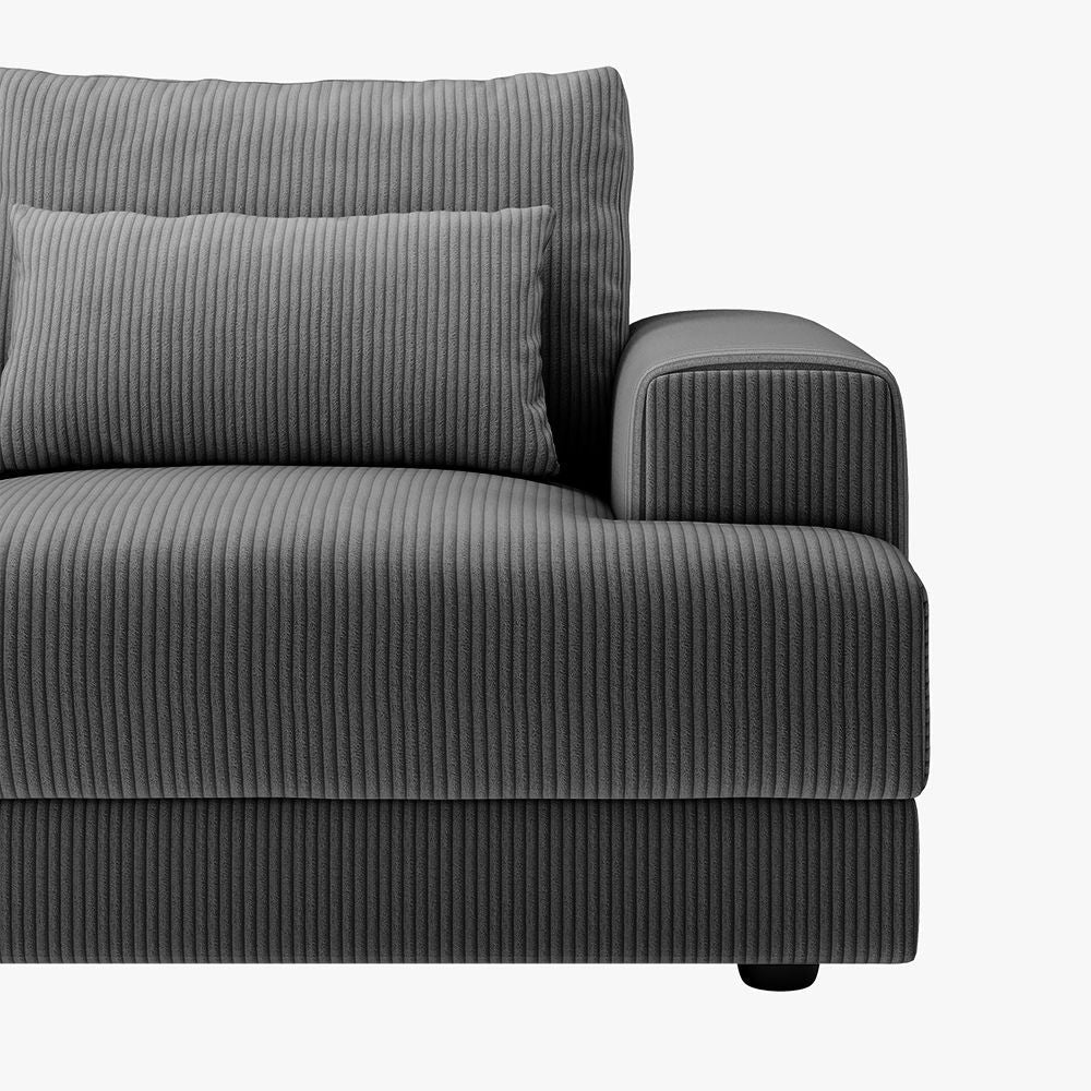 Harmony Modular Corduroy Loveseat - Exclusivia