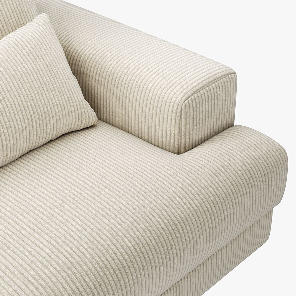 Harmony Modular Corduroy Loveseat - Exclusivia