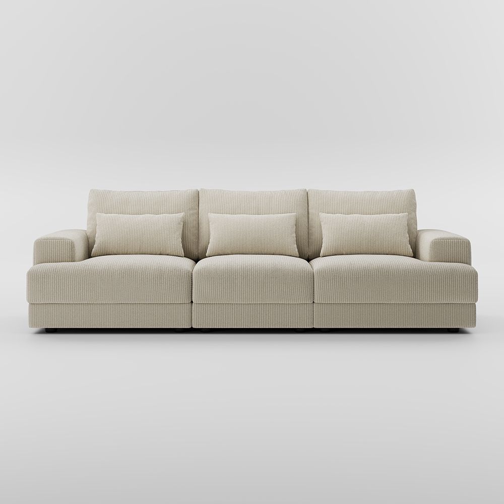 Harmony Modular Corduroy Loveseat - Exclusivia
