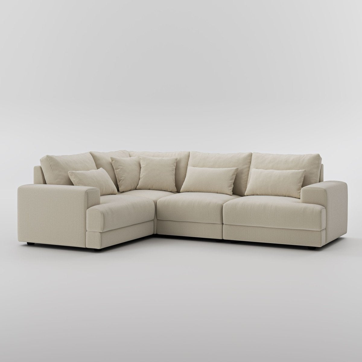 Harmony Modular Corduroy Loveseat - Exclusivia