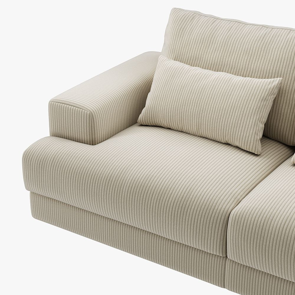 Harmony Modular Corduroy Loveseat - Exclusivia