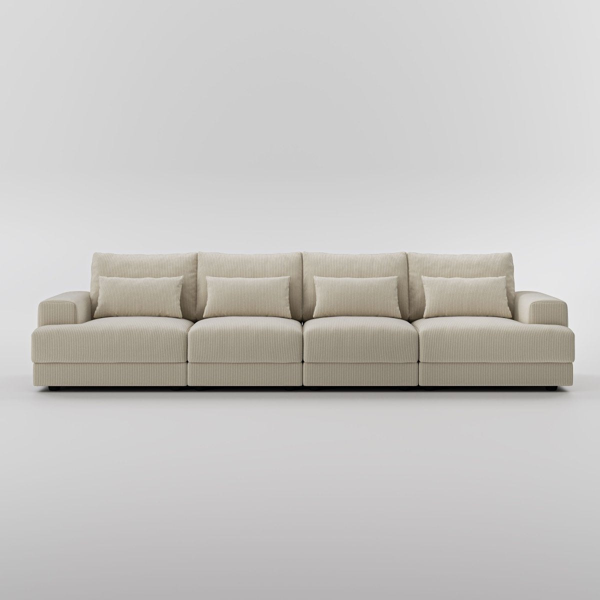 Harmony Modular Corduroy Loveseat - Exclusivia