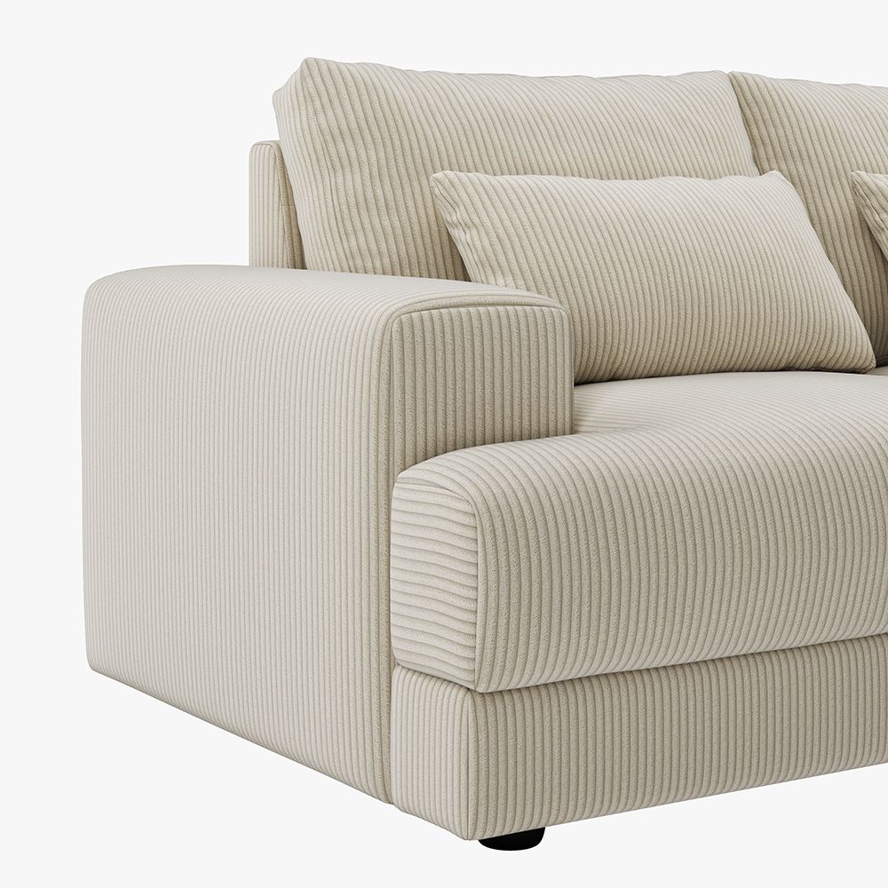 Harmony Modular Corduroy Loveseat - Exclusivia