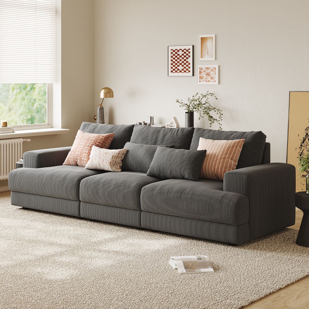 Harmony Modular Corduroy Loveseat - Exclusivia