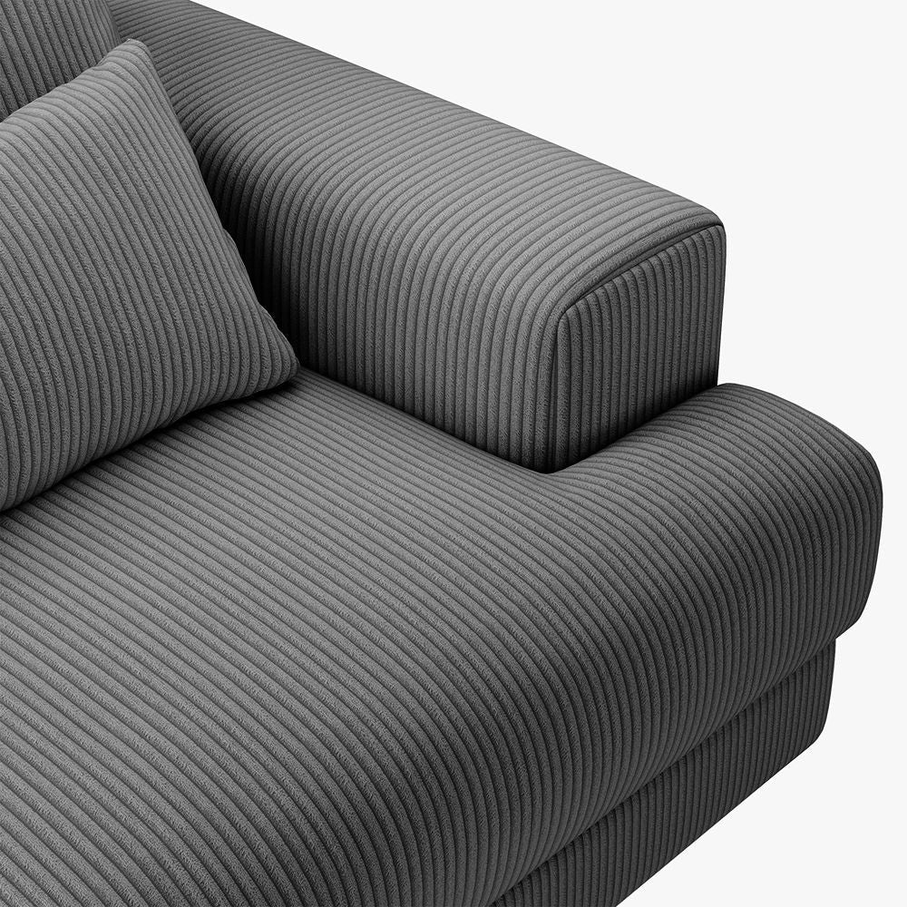 Harmony Modular Corduroy Loveseat - Exclusivia