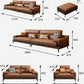 HARPER Modern Leather Sofa - Exclusivia