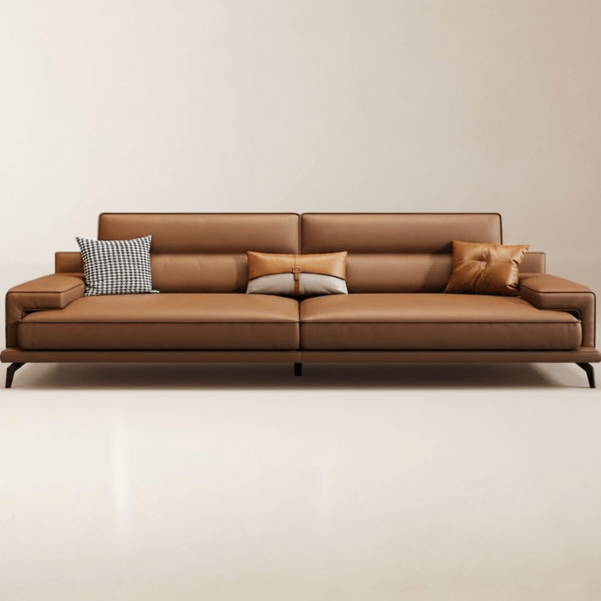 HARPER Modern Leather Sofa - Exclusivia