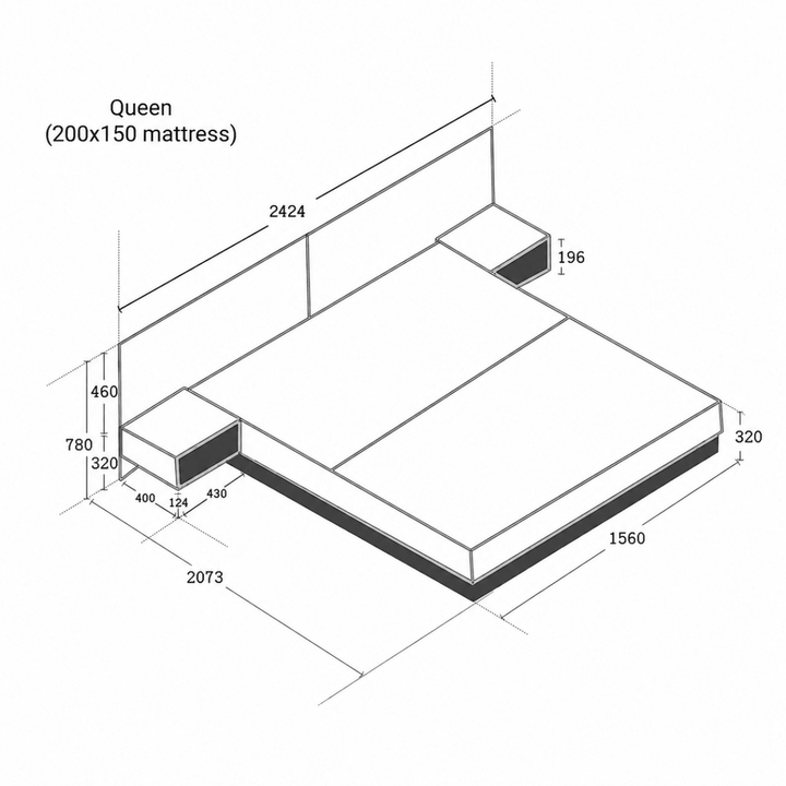 HAVEN Ridge Storage Bedframe - Exclusivia