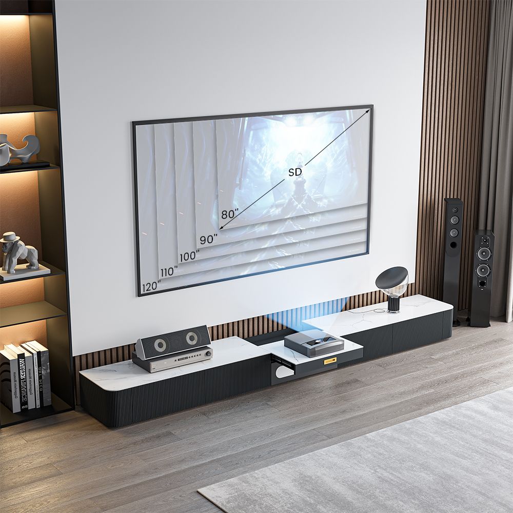 Helios Sintered Stone Projector Media Console - Exclusivia