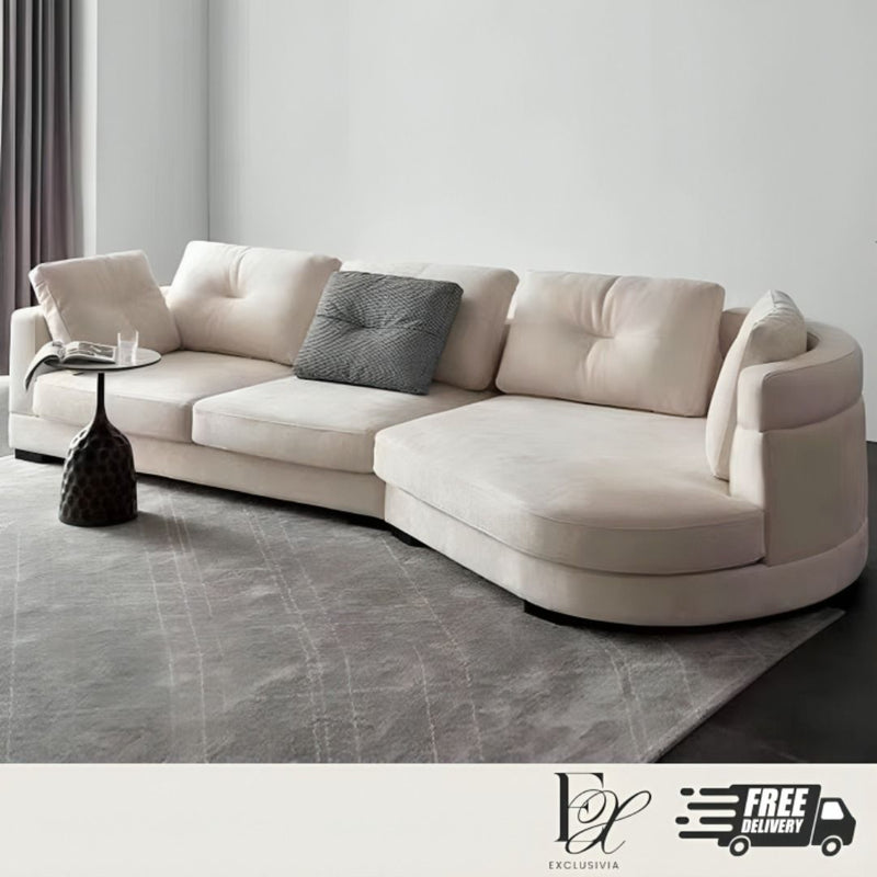 HILLS Modern Round Chaise Sofa - Exclusivia