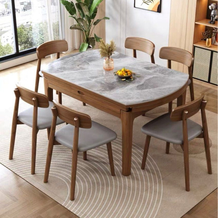 SERONA Modern Extendable Round Dining Table