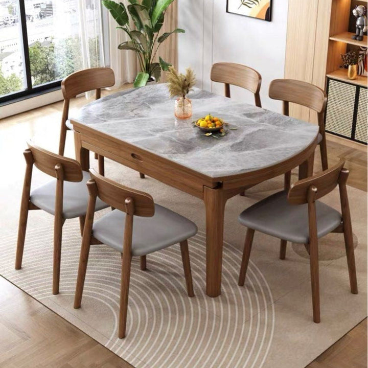 SERONA Modern Extendable Round Dining Table