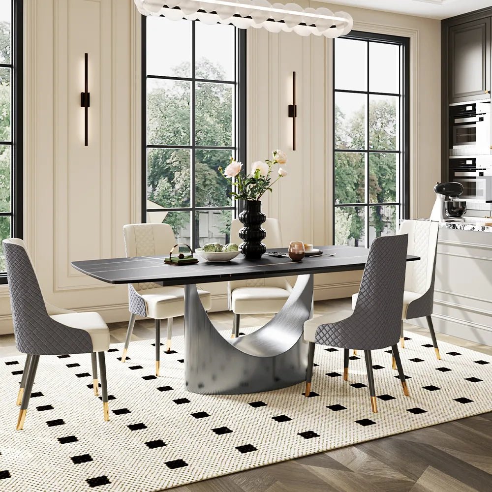 Hobart 160 cm Sintered Stone Dining Table - Exclusivia