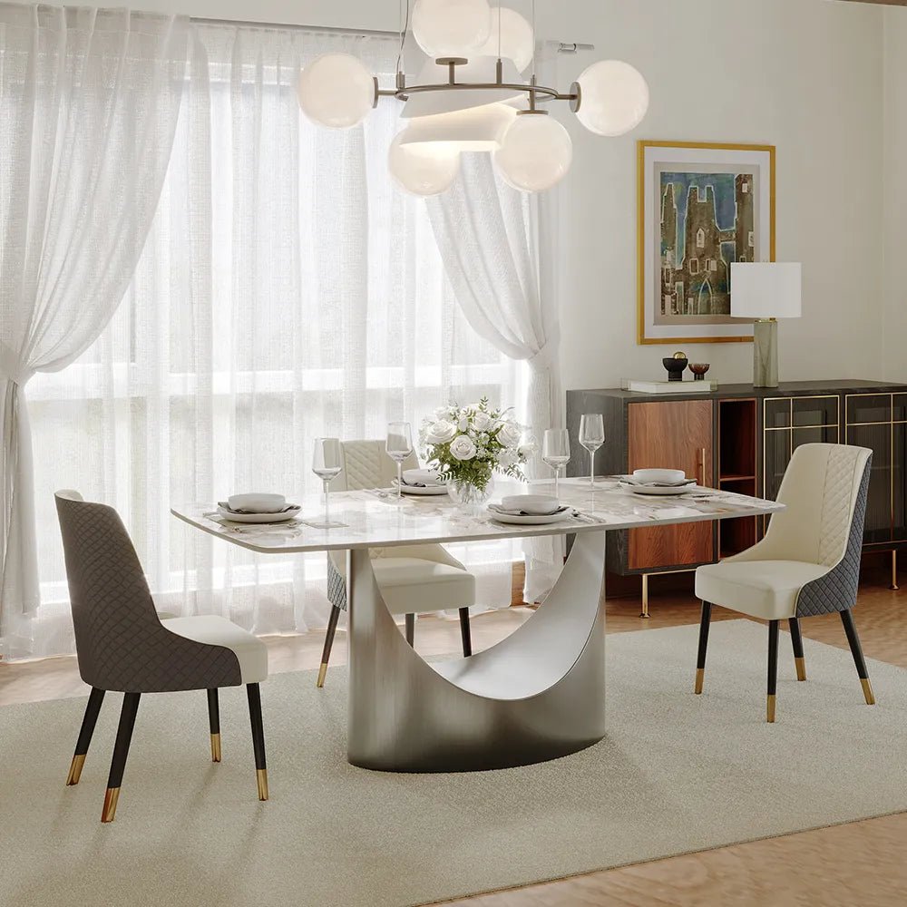 Hobart 160 cm Sintered Stone Dining Table - Exclusivia