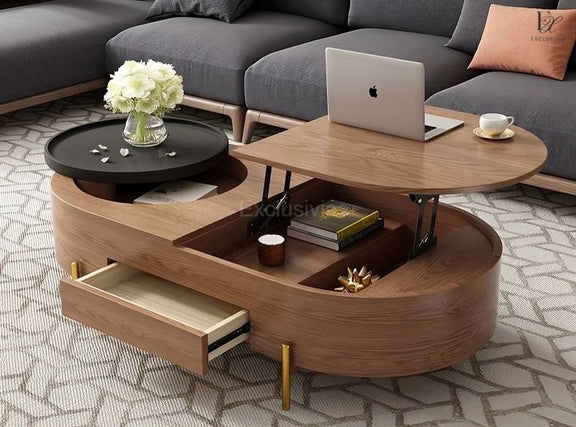 HOWNELL Modern Coffee Table & TV Console - Exclusivia