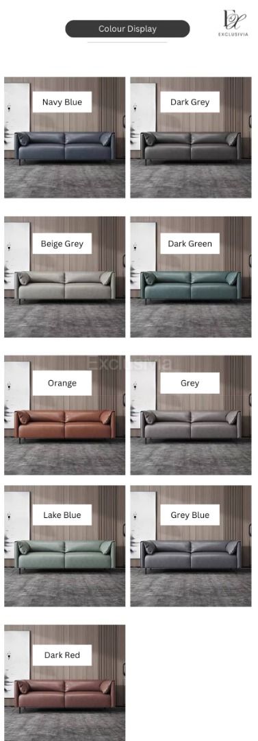 HOWNELL Modern Leathaire Sofa - Exclusivia