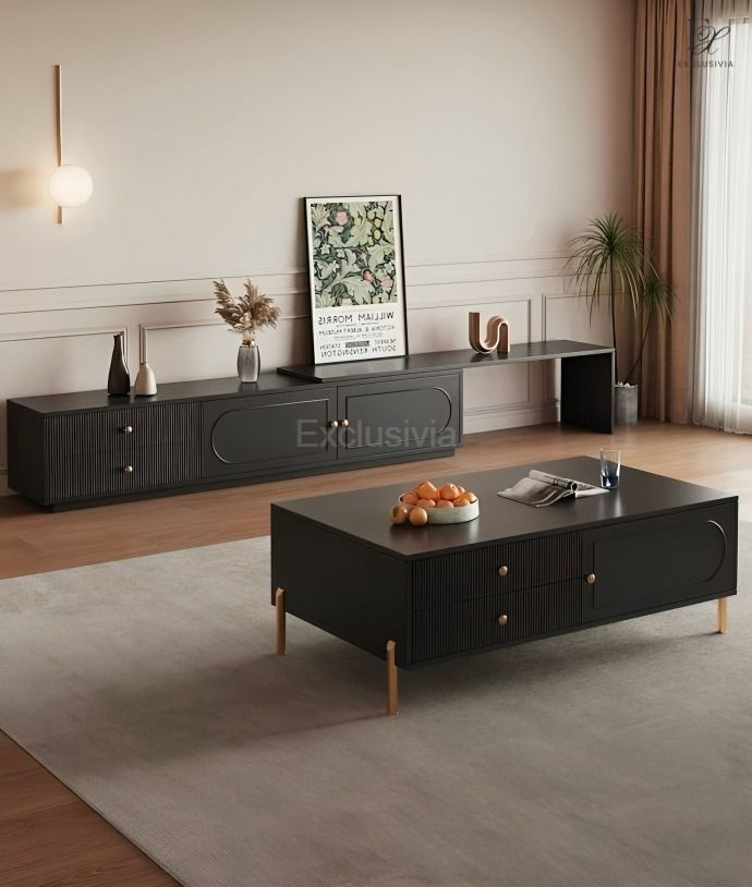 HYLSA Modern Extendable TV Console - Exclusivia