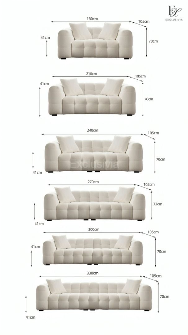 IIGLER Modern Boucle Fabric Sofa - Exclusivia