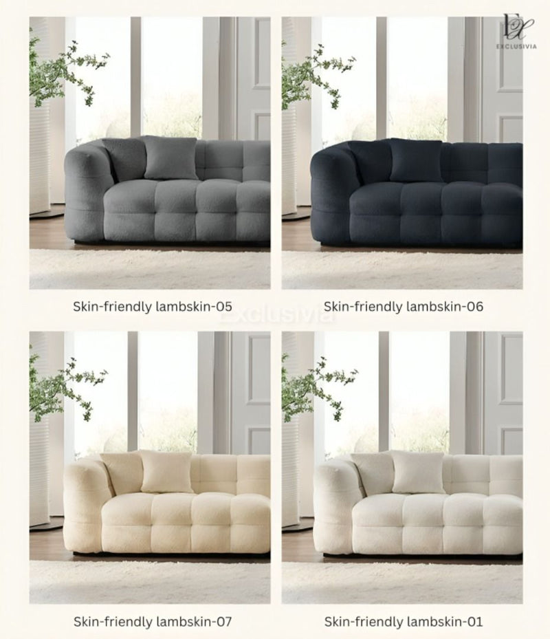 IIGLER Modern Boucle Fabric Sofa - Exclusivia