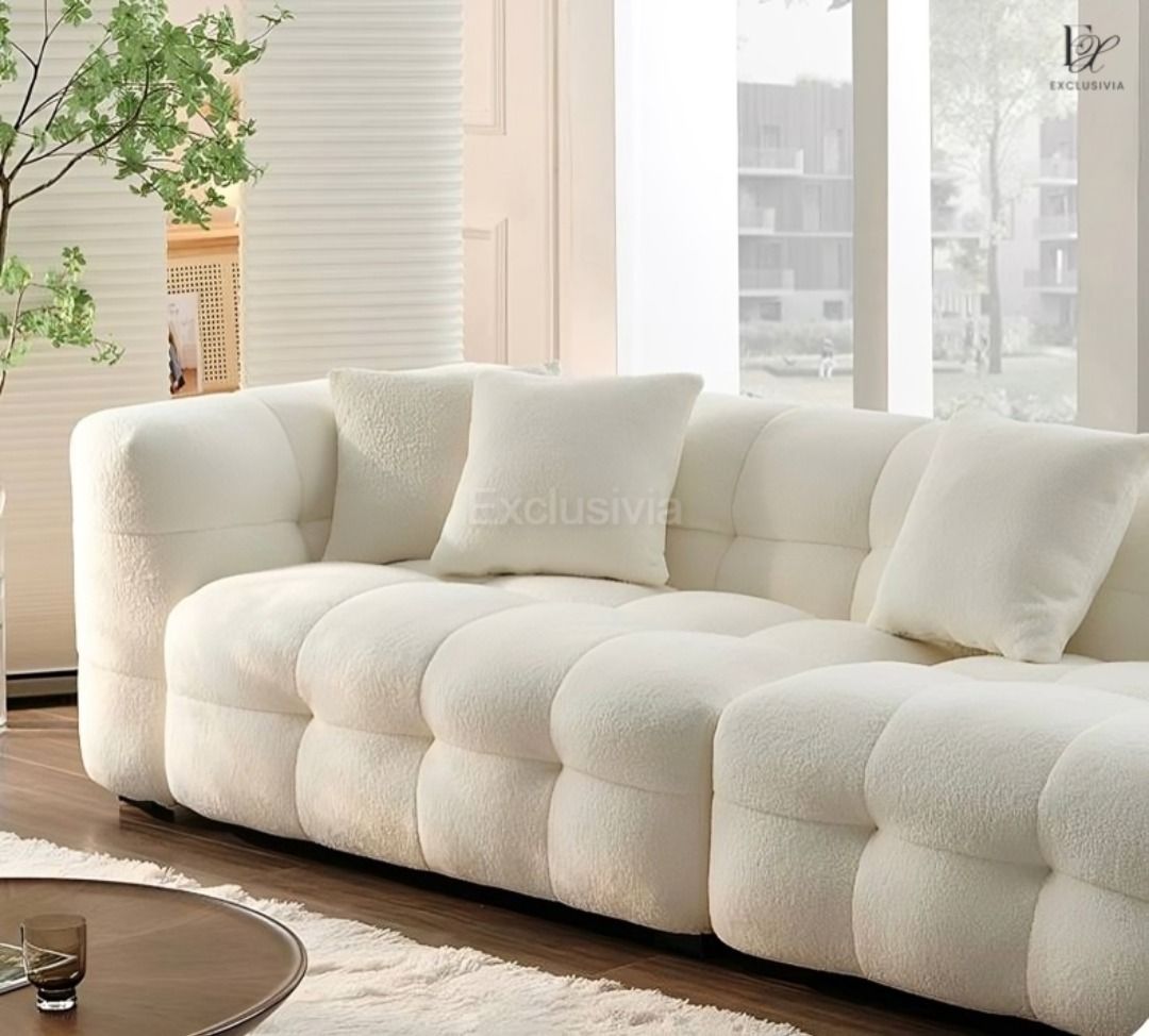 IIGLER Modern Boucle Fabric Sofa - Exclusivia