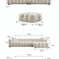 IIGLER Modern Boucle Fabric Sofa - Exclusivia