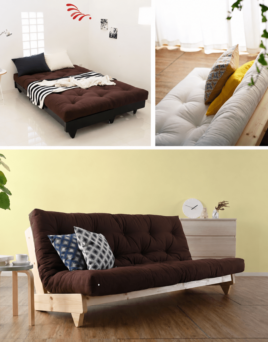 Ikko Japanese Fabric Sofa Bed - Exclusivia