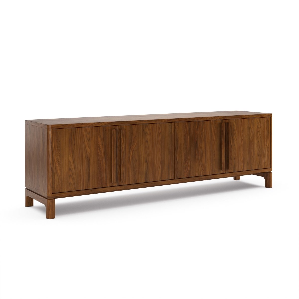 CORVEN Modern Solid Wood Media Unit - Exclusivia