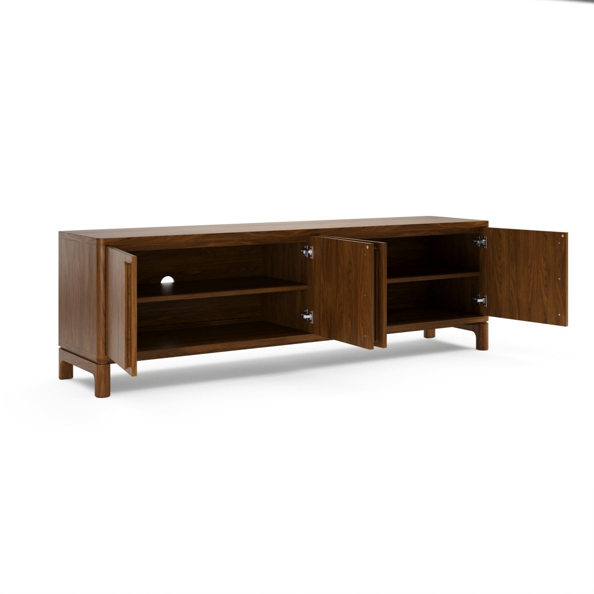CORVEN Modern Solid Wood Media Unit - Exclusivia
